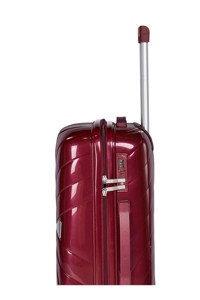 طقم شنط سفر بولي بروبيلين ليمرا، 3 مقاسات، 4 عجلات، LMA-1925 - عنابي product image 5