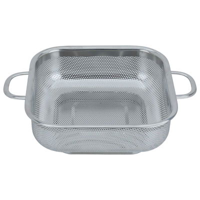 مصفى استيل السيف غاليري، مربع، بقاعدة، بيد، 21.8 سم - فضي product image 1