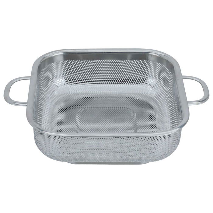 مصفى استيل السيف غاليري، مربع، بقاعدة، بيد، 21.8 سم - فضي product image 1