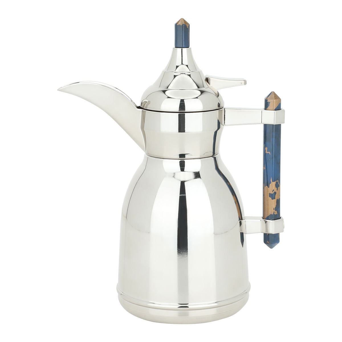 Shahad plastic pot, 0.35 liters -  silver blue product image