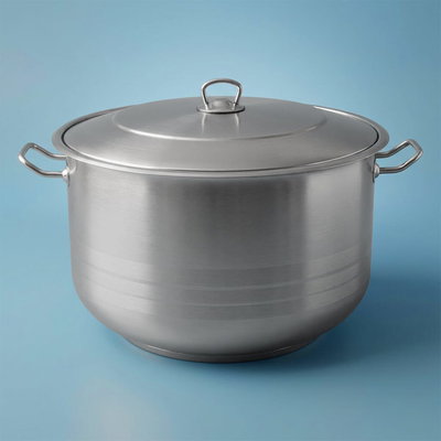 قدر استيل هاشفير، 45 لتر، 30 سم - فضي product image 1