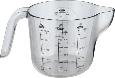 كوب قياس اكريليك السيف غاليري ،1 لتر - رمادي شفاف product image 3