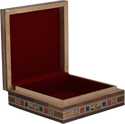 Wooden incense burner set, 3 pieces, geometric patterns - multi-colored product image 6