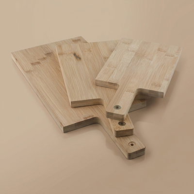 Excellent Houseware 3-Piece Wood Cutting Board Set - Light Wood product image 1