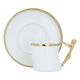 Al Saif Gallery coffee cups and saucer set, ceramic, 12 pieces - white product image 1