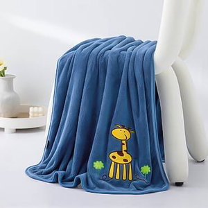 منشفة اطفال كورال فليس ريفي، 140×80 سم - ازرق product image
