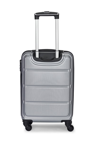 طقم شنط سفر ABS ليمرا، 3 مقاسات، 4 عجلات، قفل ارقام، WM-193 - فضي product image 5