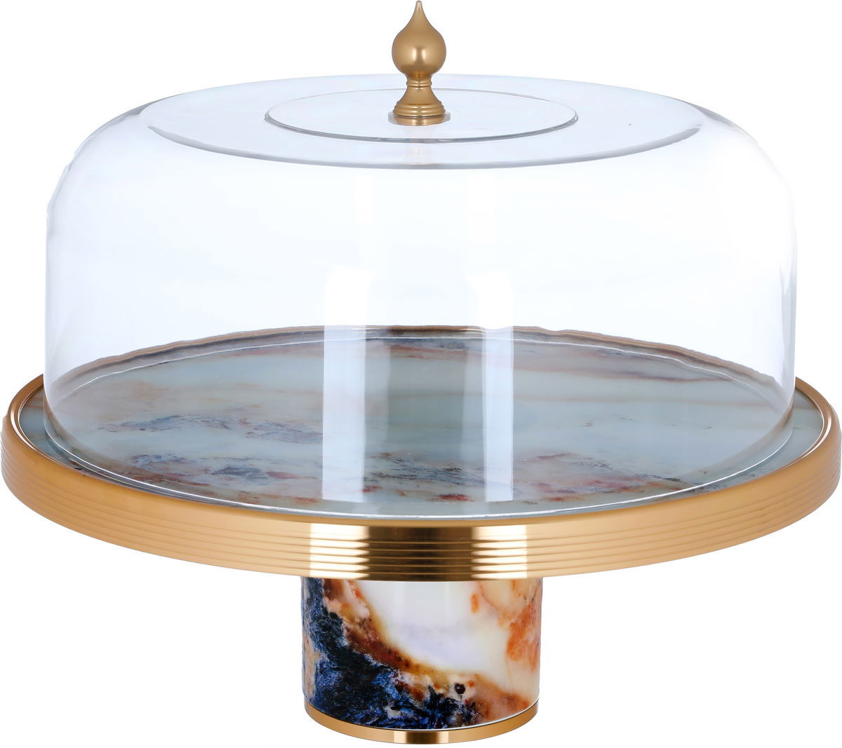 Al Saif Gallery Glass Serving Stand (Amp), 30.5X30.5X24.3 Cm, Cover - Multi Color product image