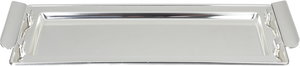 Al Saif Gallery Stainless Steel Serving Tray, 40x18.5x1.7 cm, Rectangular - Silver product image 2
