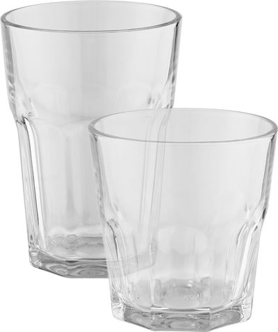 طقم كاسات زجاج اكسلنت هاوس وير، 12 قطع، 250/360 مل - شفاف product image 1