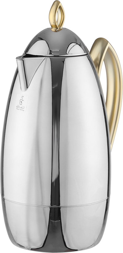 Al Saif Gallery Al Ola Thermos Set, 21 Pieces, with Tray, Tea & Coffee Cups - Silver Gold product image 6