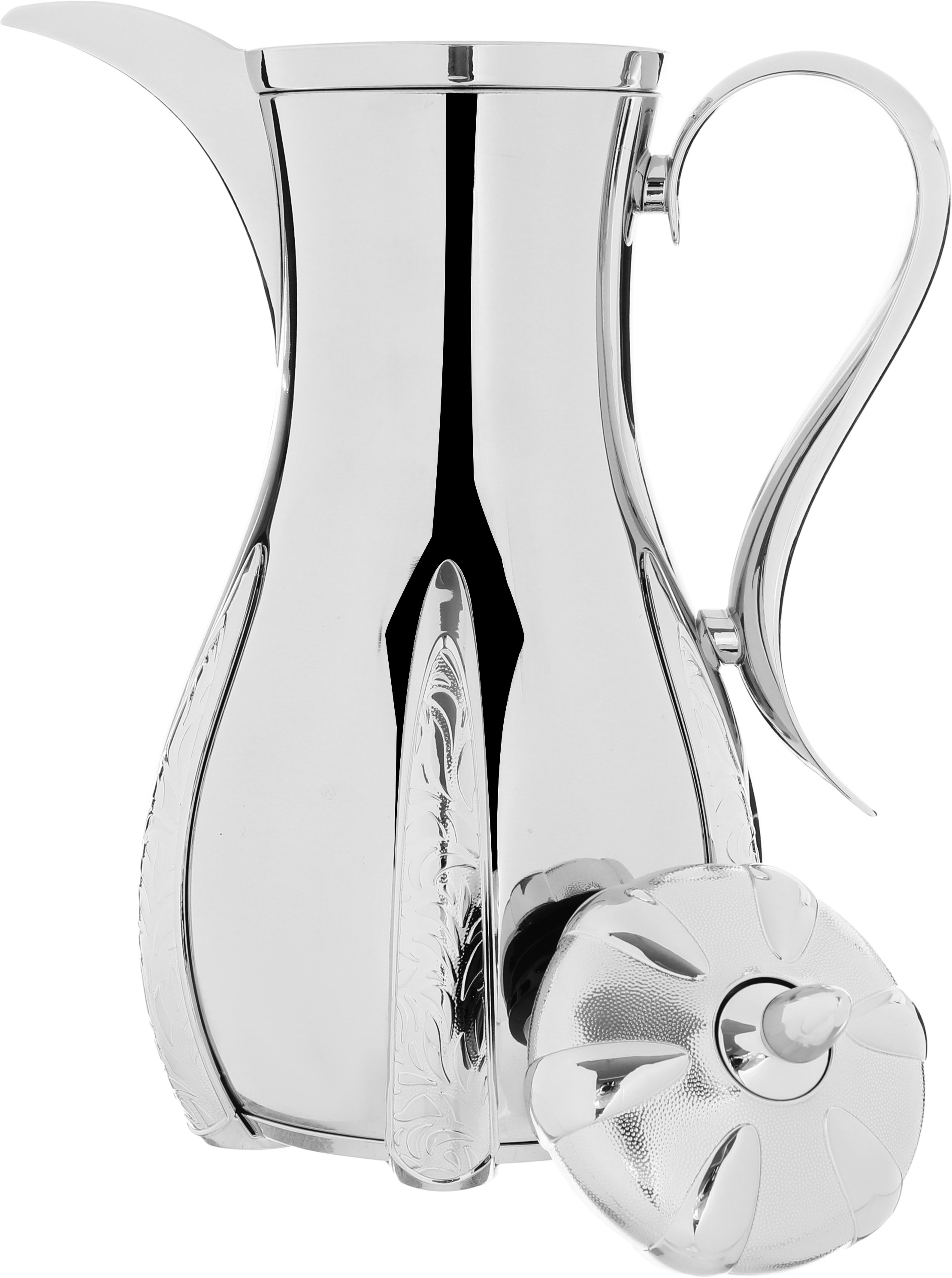 Al Saif Gallery Sana thermos set, 1 liter, thermal glass inner container, steel outer shell - silver product image 7