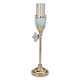 Al-Qannas Steel Candlestick, 7×10×24 cm - Gold product image 1