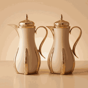 طقم ترامس سنا السيف غاليري، قطعتين، 1/1 لتر، حافظة داخلية ستانلس ستيل - بيج ذهبي product image