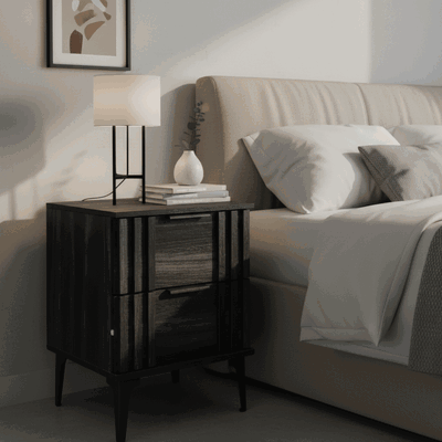 كومدينه خشب ام دي اف، 50×50×47.11 سم، 2 درج - اسود product image 1