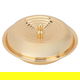 Al Saif Gallery steel date, 13 cm, circular, golden embossed, with lid - gold product image 2