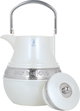 Al Saif Gallery Amal thermos set, 1/1 liter, 2 pieces, thermal glass inner shell, plastic outer shell - white product image 10