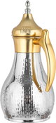 Al Saif Gallery Haila Thermos Set, 2 pieces, 1.2/1.2 liter, stainless steel inner container, embossed, gold-silver mouth product image 8