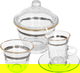 طقم كاسات شاي زجاج السيف غاليري، 50 قطعة - شفاف product image 1