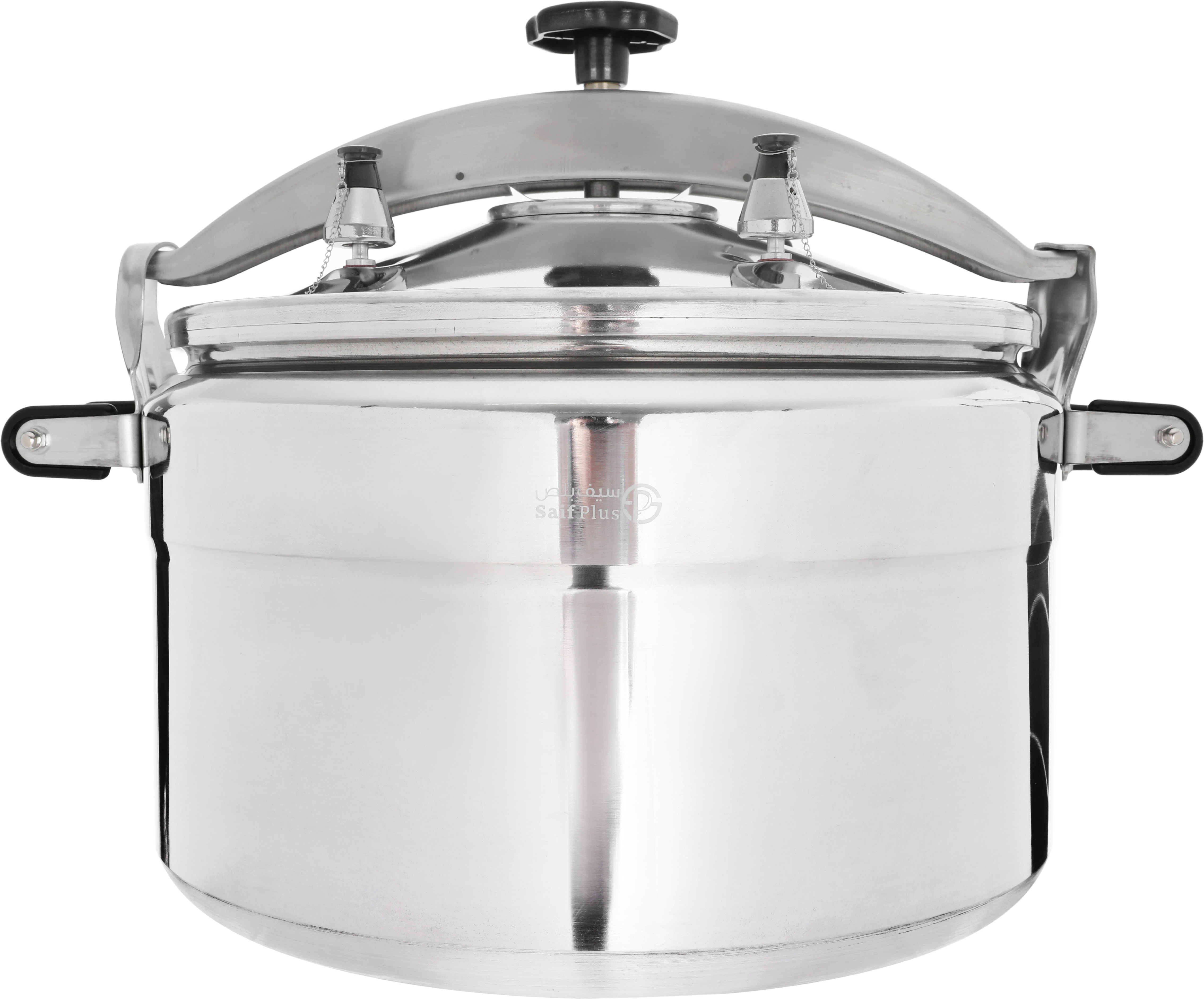 Alsaif Plus Aluminum Pressure Cooker, 40 litres, 43 cm - Silver product image 1