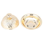 Al Saif Gallery Steel Tamriya, 10x10x8 cm, with lid - gold product image 2