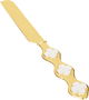 طقم ملاعق خدمة كيك استيل دانيا، 2 قطعة - ذهبي فضي product image 2