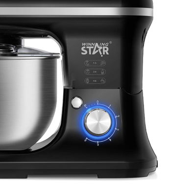 Winning Star ST-5306 Electric Stand Mixer, 5 Liters, 1200 Watts, 6 Speeds, Pulse Function - Black/Silver product image 5