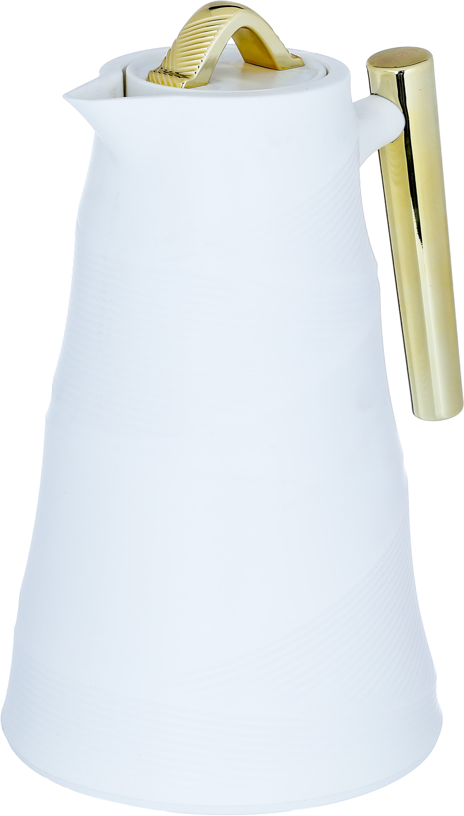 Bamboo Glory Thermos, 1 liter, glass inner container, plastic outer shell - white product image 3