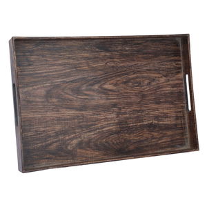 طوفرية تقديم بيد مستطيلة خشب السيف غاليري، 46×30×6 سم - بني غامق product image