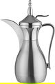 Alsaif plus Thermos in the shape of a Diwan Dallah, 0.75 liters, inner material: glass, pressure cap - silver product image 1