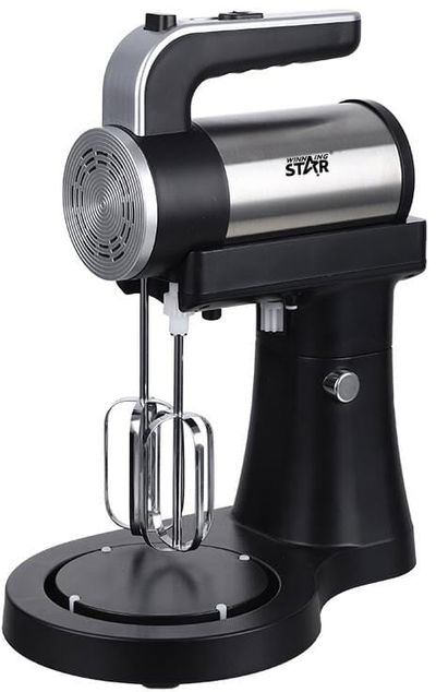 Winning Star ST-5532 Stand Mixer, 4.5 Liter, 450 Watts, 5 Speeds - Black Silver product image 3