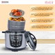 قدر ضغط جرانيت إديسون، وعاء داخلي جرانيت، 1000 واط، 6 لتر- اسود product image 10