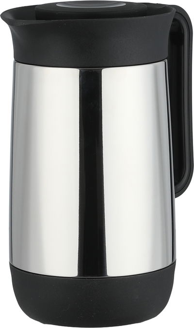 ترمس الماني هليوز، 0.6 لتر،حافظة داخلية زجاج، خدمة ذاتية - أسود فضي product image 3