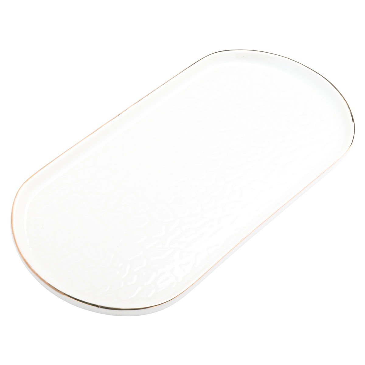 Al Saif Gallery porcelain serving plate, 22 cm, oval, flat - white product image 2