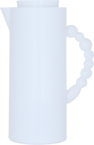 Al Saif Gallery Royal 7 glass thermos, 1 liter, glass inner container, plastic outer shell - white product image 2