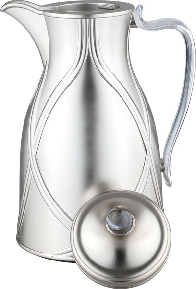 طقم ترامس طيف السيف غاليري، 0.7 / 1 لتر، 2 قطعة، خامة داخلية زجاج، يد شفاف، غطاء ضغاط - فضي product image 5