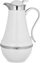 Al Saif Gallery Nouf thermos set, 0.7 / 1 liter, 2 pieces, thermal glass inner container, stainless steel outer shell - silver white product image 6