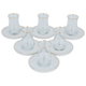 طقم بيالات شاي زجاج السيف غاليري، مع الصحن، 12 قطعة - شفاف product image 2