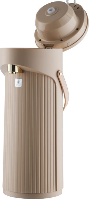 ترمس الجود جلوري، 2.2 لتر، حافظة داخلية زجاج - بيج ذهبي product image 2