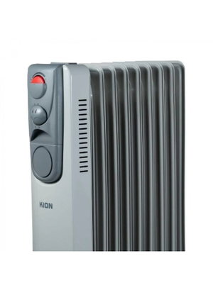 دفاية زيت كهربائية كيون، 2000 واط، 9 ريشة، 3 مستويات، KRH/1009 - رمادي product image 2