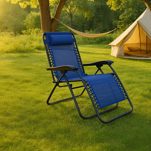 BackComfort Small Foam Floor Chair, 170x77x65 cm, Foldable - Blue product image