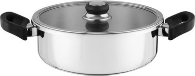 طقم قدور ستانلس ستيل سيترام، قطعتين، 4/6 لتر - فضي اسود product image 5