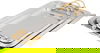 Al Saif Gallery 3-Piece Stainless Steel Toothbrush Set with Gold Handle, Rectangular - Silver product image 1