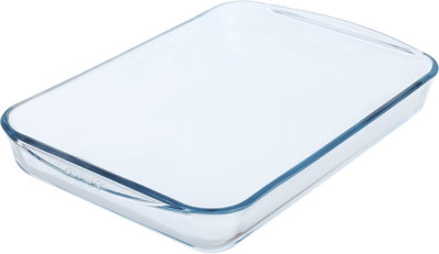 طقم صواني زجاج بايركس، قطعتين، مستطيل وبيضاوي - شفاف product image 5