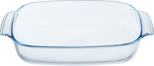 Pyrex Glass Oven Tray, 2.7 L, 35 x 23 x 6 cm, with Handle - Clear product image 2