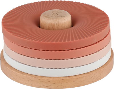 طقم قواعد اكواب قياس مع حامل سيليكون السيف غاليري، 4 قطع - متعدد الالوان product image 1