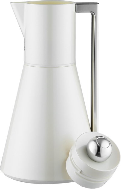 Everest Lena Thermos, 1 liter, glass interior, squeeze lid, pearl silver handle product image 5