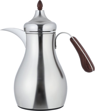 Al Saif Gallery Sama Thermos Set, 0.7/1 Liter, 2 Pieces, Inner Glass Container, Stainless Steel Outer Body - Silver product image 3