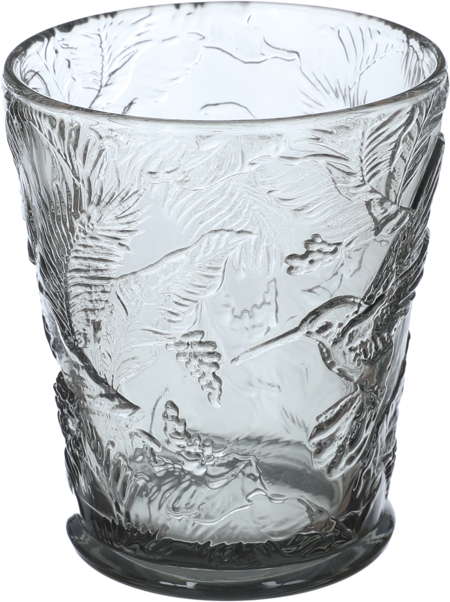 Al Saif Gallery glass cups set, 3 pieces - transparent grey product image 2