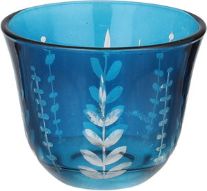Al Saif Gallery Glass Sugar Cup Serving Set, 11cm, 26 Pieces, Floral Pattern - Transparent Blue product image 2